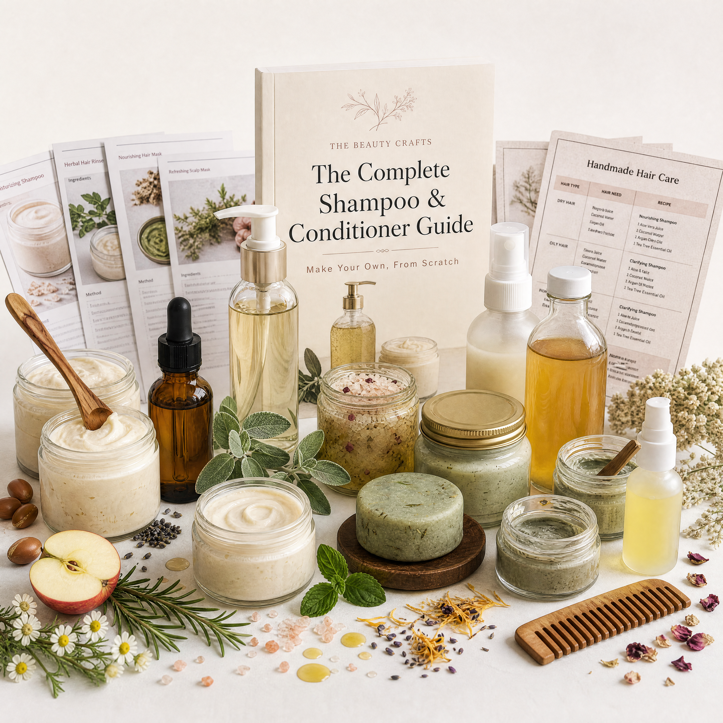 170+ DIY Hair Care Recipes Bundle